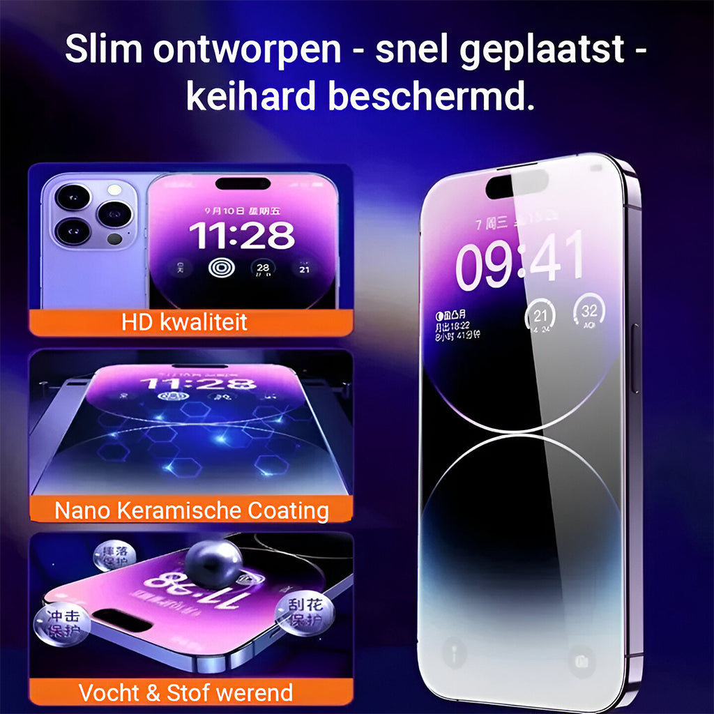 Iphone Screen Protector + Installatie Kit